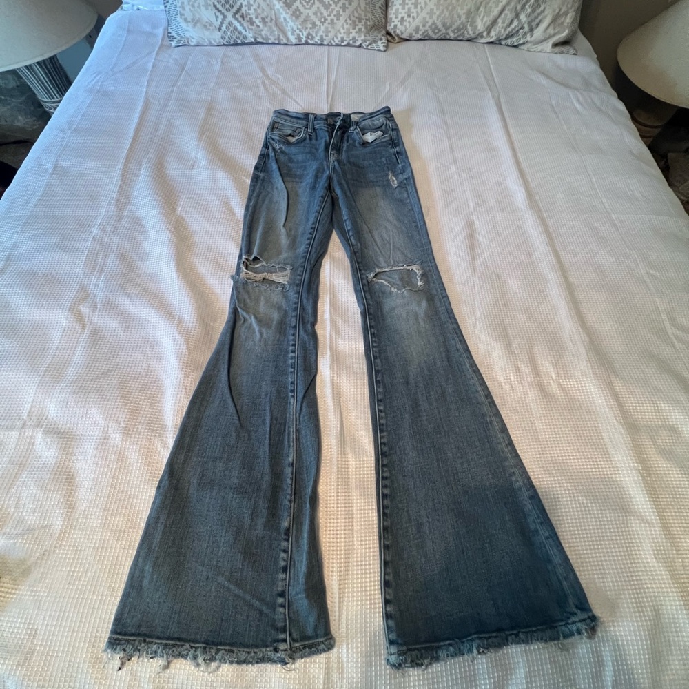Classic Denim Flare Jeans - Picture 2 of 12